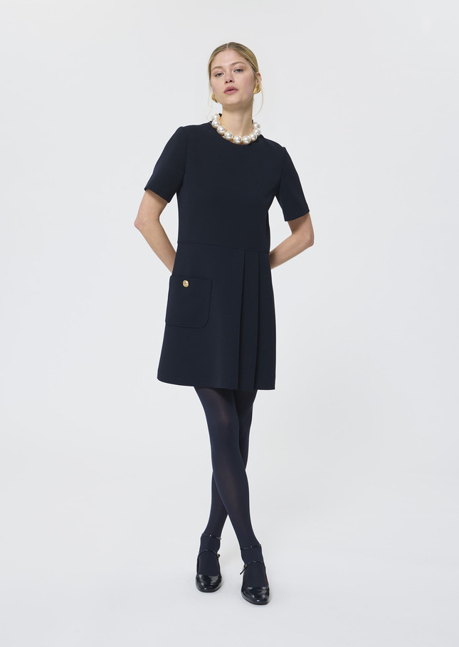 Rosella dress midnight blue crepe Night TARA JARMON