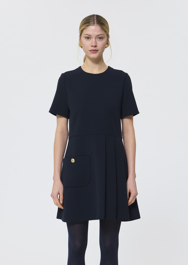 Rosella dress midnight blue crepe Night TARA JARMON