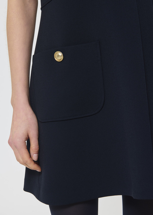 Rosella dress midnight blue crepe Night TARA JARMON