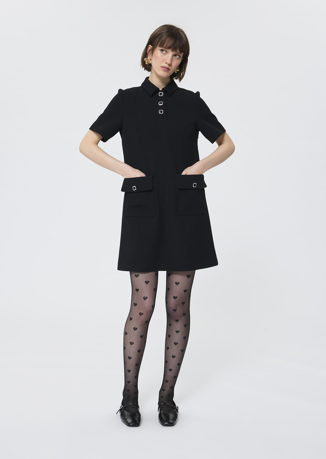Roanne dress black crepe Black TARA JARMON