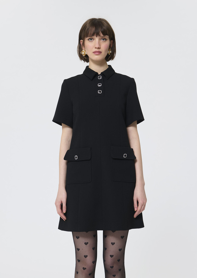 Roanne dress black crepe Black TARA JARMON
