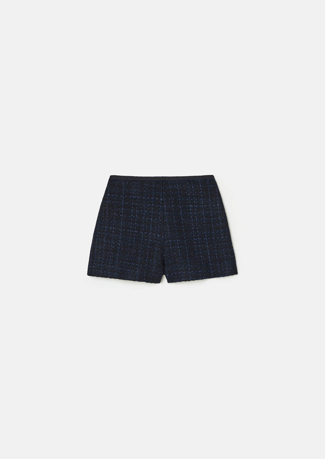 Sam shorts midnight blue iridescent tweed Night TARA JARMON