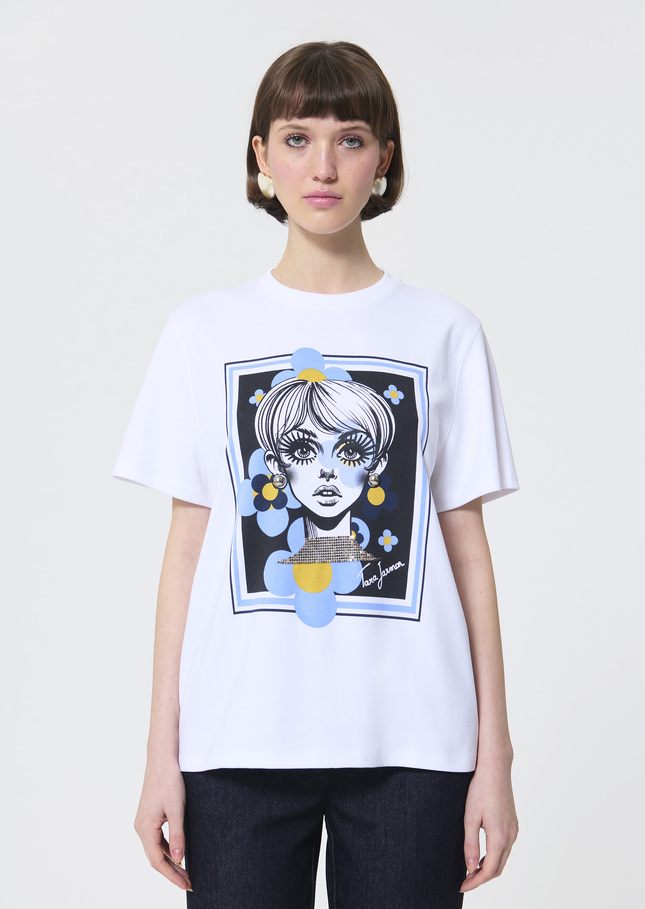 Taratwiggy T-Shirt white cotton White TARA JARMON
