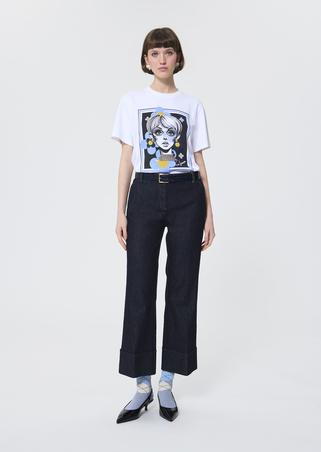 Taratwiggy T-Shirt white cotton White TARA JARMON