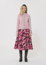 Guido vest pale pink merino and alpaca wool Blush, Lemon yellow, Night TARA JARMON