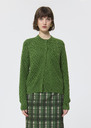Gerty vest green merino wool Cactus, Garnet TARA JARMON