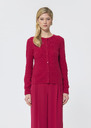 Gerty vest red merino wool Cactus, Garnet TARA JARMON