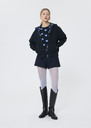 Gianni vest midnight blue technical knit Night, Vert anglais TARA JARMON