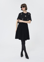 Jello Skirt black bouclé knit Black TARA JARMON