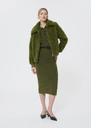 Janna skirt green brushed alpaca Black, Green TARA JARMON