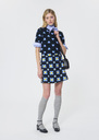 Jessy Skirt midnight blue floral print Horizon, Night TARA JARMON