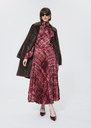 Juline skirt pink with a tartan check Raspberry TARA JARMON