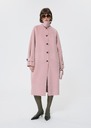 Mahe Coat pale pink double-sided wool Blush, Grey TARA JARMON