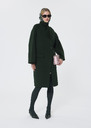 Mocca Coat double-sided wool green Night, Vert anglais TARA JARMON