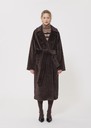 Michelle Coat brown faux fur Chocolate TARA JARMON