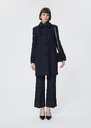 Mado Coat midnight blue woolen cloth Night TARA JARMON