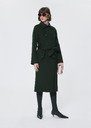 Martino Coat double-sided wool green Gray grey, Vert anglais TARA JARMON