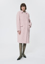 Marguerite Coat pink in bouclé wool Pink TARA JARMON
