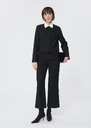 Patrick trousers black in compact canvas Black TARA JARMON