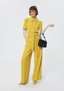 Pia Pants Lemon yellow crepe Cactus, Garnet, Lemon yellow, Nut brown TARA JARMON