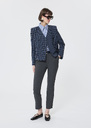 Paxton trousers grey double canvas Grey, Taupe color TARA JARMON