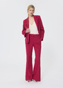 Patrice trousers red in cold wool Black, Garnet TARA JARMON