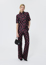 Pitt Pants black with heart print Black, Night TARA JARMON