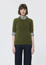 Paulino sweater green brushed alpaca Black, Green TARA JARMON