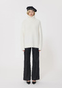 Pocciolia Sweater ecru in wool and alpaca Black, Off-white TARA JARMON