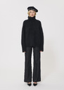 Pocciolia Sweater black wool and alpaca Black, Off-white TARA JARMON