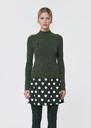 Prudie sweater extra-fine ribbed green knit Blush, Night, Off-white, Vert anglais TARA JARMON