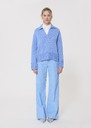 Paola sweater sky blue wool Horizon, Night, Off-white, Taupe color TARA JARMON