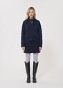 Paola sweater midnight blue wool Horizon, Night, Off-white, Taupe color TARA JARMON