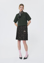 Pamelia Sweater green in compact merino wool Green TARA JARMON