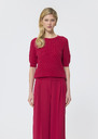 Pete sweater red merino wool Cactus, Garnet TARA JARMON