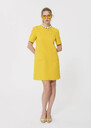 Renata dress yellow double canvas Lemon yellow TARA JARMON
