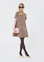 Rubina Dress beige double canvas Black, Grey, Horizon, Taupe color TARA JARMON