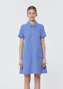Rubina Dress sky blue double canvas Black, Grey, Horizon, Taupe color TARA JARMON
