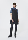 Rosabel dress heather grey flannel Gray grey, Vert anglais TARA JARMON