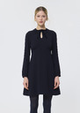 Roxanne Dress midnight blue crepe Night TARA JARMON