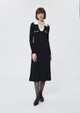 Remi sweater dress black ribbed knit Black TARA JARMON