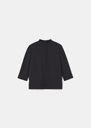 Titouan top midnight blue crepe Night, Off-white TARA JARMON