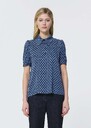 Tonino top midnight blue with mini heart print Black, Lemon yellow, Night, Off-white TARA JARMON