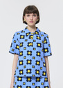 Tania top Sky blue floral print Horizon TARA JARMON