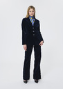 Vetty Jacket midnight blue velvet Night TARA JARMON