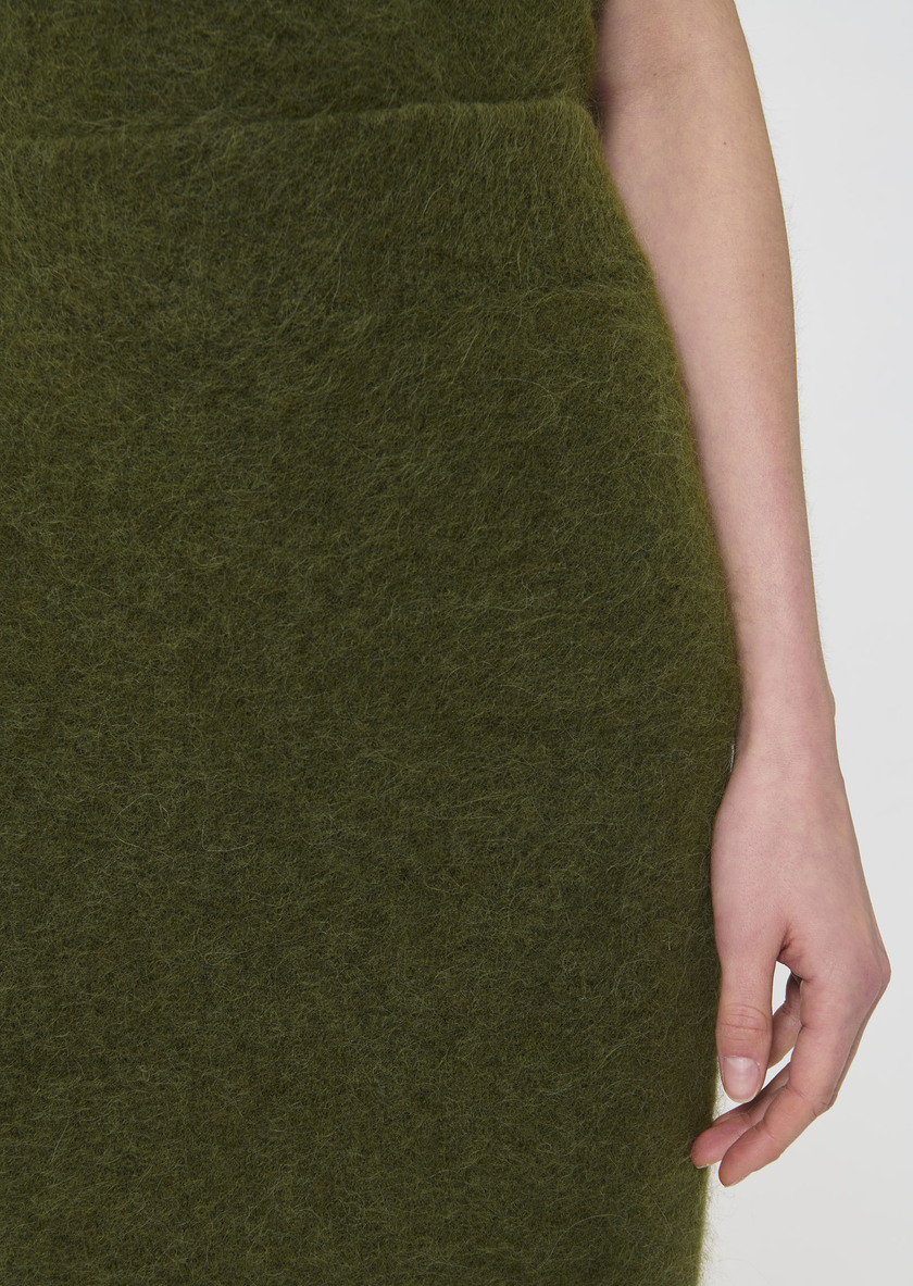 Janna skirt green brushed alpaca Green TARA JARMON