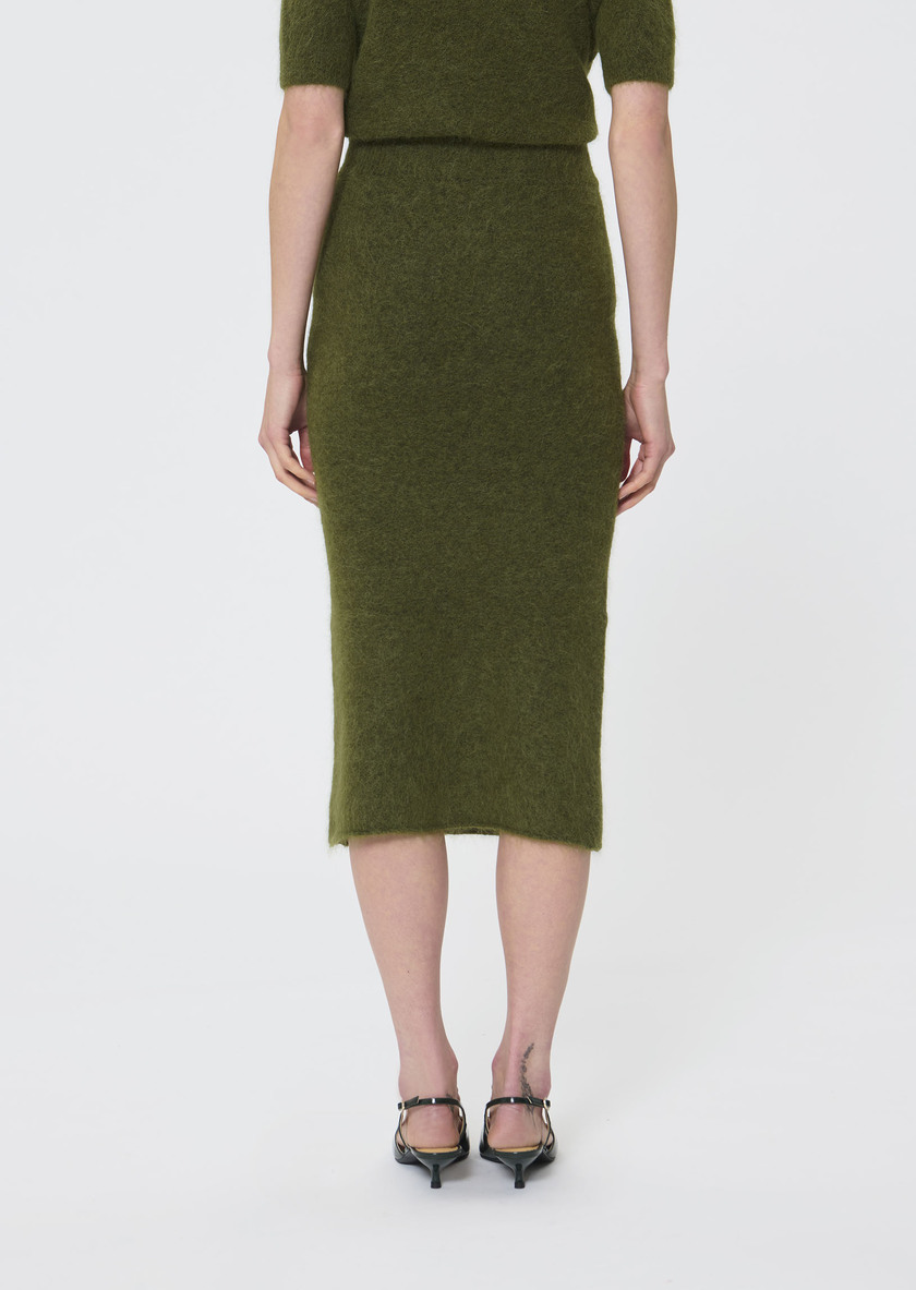 Janna skirt green brushed alpaca Green TARA JARMON