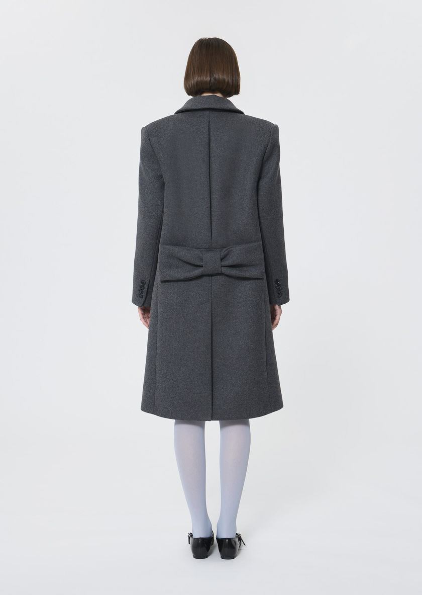 Manola Coat grey woolen cloth Grey TARA JARMON