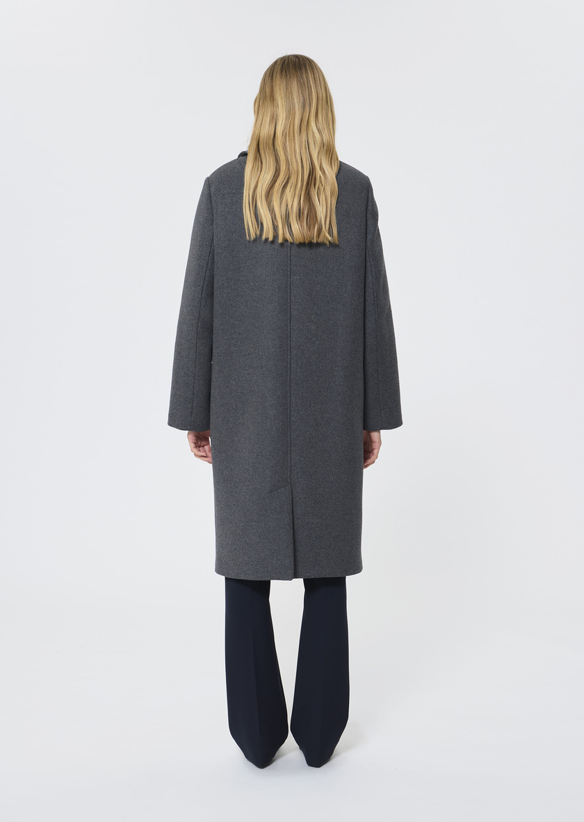 Marguerite Coat grey woolen cloth Grey TARA JARMON