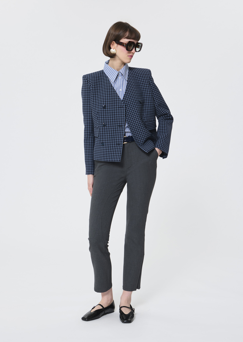 Paxton trousers grey double canvas Grey TARA JARMON